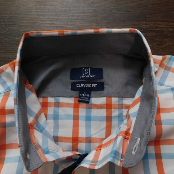 George Men's Small Classic Fit Button Up Shirt - Picture 4 of 5
